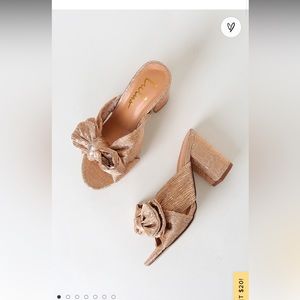 Size 9 Lulu’s Rose Gold Heels